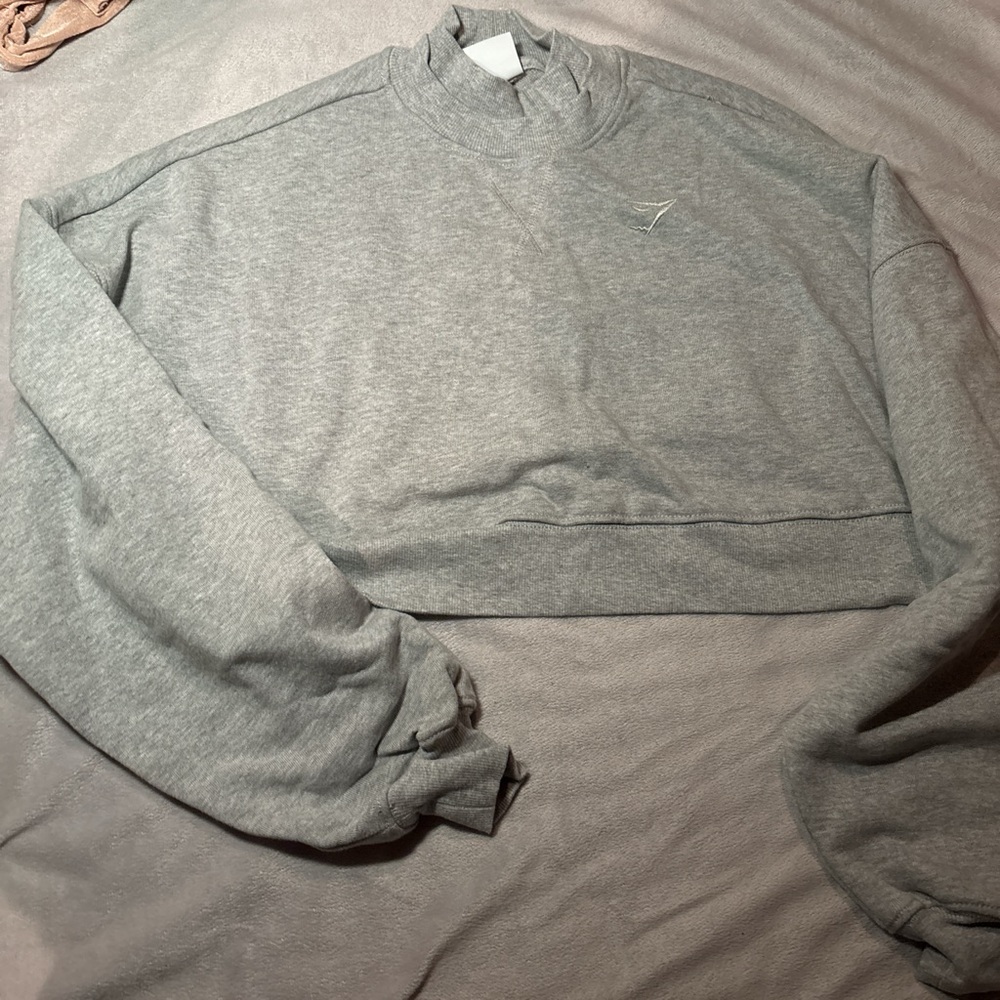 Gymshark Light Gray Crewneck Sweater